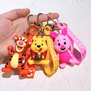 Winnie the Pooh doll keychain exquisite book bag pendant car key