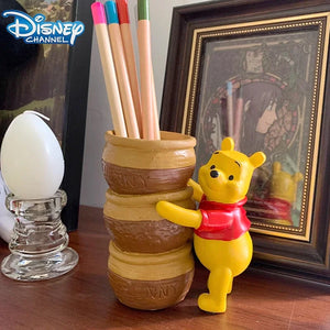 Disney Winnie The Pooh Pen Holder Sealed Jar Desktop Decorations
