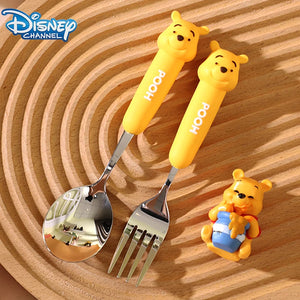 Disney Winnie The Pooh Steel Spoon Cartoon Cute Spoon Fork Funny Children Spoon Tableware Party Gift