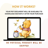 The Ultimate Pregnancy Journal, Printable Pregnancy Journal, Winnie the Pooh Pregnancy Planner, Pregnancy Memory Book, Bump to Baby, PDF