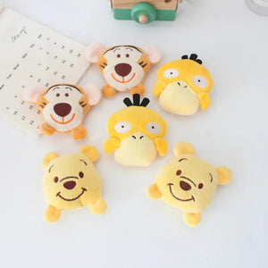 3PCS Cute cartoon tiger cloth sticker plush doll brooch plush bag accessories shoes decoration accessories children's clothing