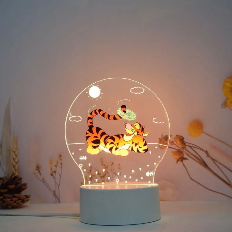 Winnie the Pooh 3D table lamp LED night light bedroom decoration lamp children's