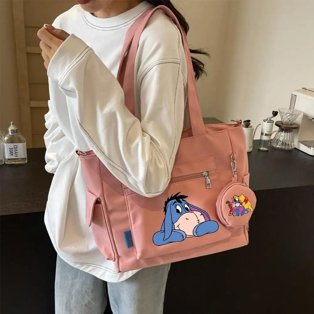 Winnie the Pooh  Composite Shoulder Bag Versatile Lazy Style Crossbody Bag