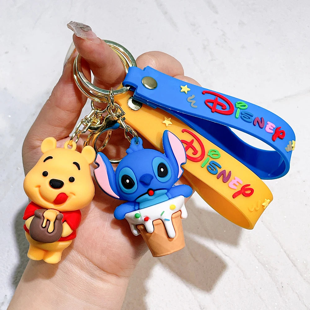 Cute Animal Winnie the Pooh Keychain-Eeyore, Tigger, Piglet