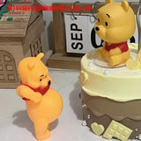 Hot toys Disney Anime winnie the pooh big belly Doll cake desktop Decoration Pendant children birthday gift Handmade toy model