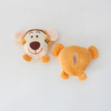 3PCS Cute cartoon tiger cloth sticker plush doll brooch plush bag accessories shoes decoration accessories children's clothing