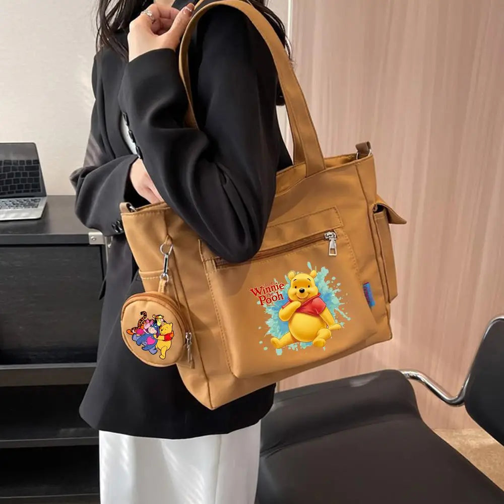 Winnie the Pooh  Composite Shoulder Bag Versatile Lazy Style Crossbody Bag