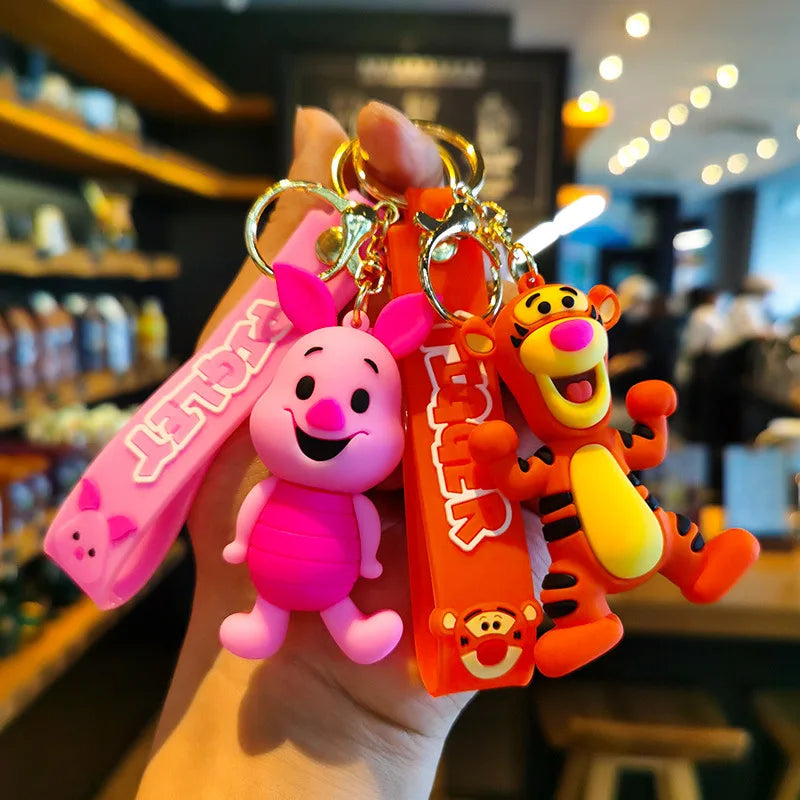 Winnie the Pooh doll keychain exquisite book bag pendant car key