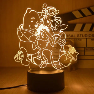 Winnie the Pooh 3d Light for Kids LED