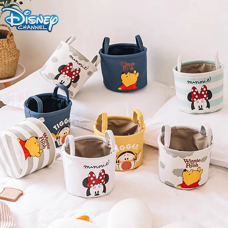 Winnie The Pooh Desktop Storage Box Minnie Sock Storage Basket Snack