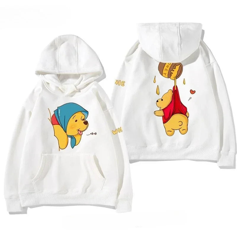 Tigger Winnie The Pooh Anime Sweater Couple Autumn and Winter Hooded