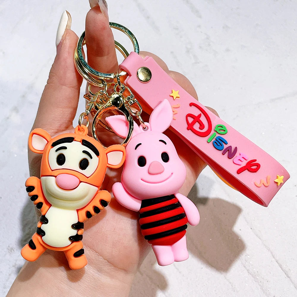 Cute Animal Winnie the Pooh Keychain-Eeyore, Tigger, Piglet