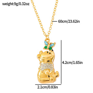 Winnie the Pooh Diamond Necklace