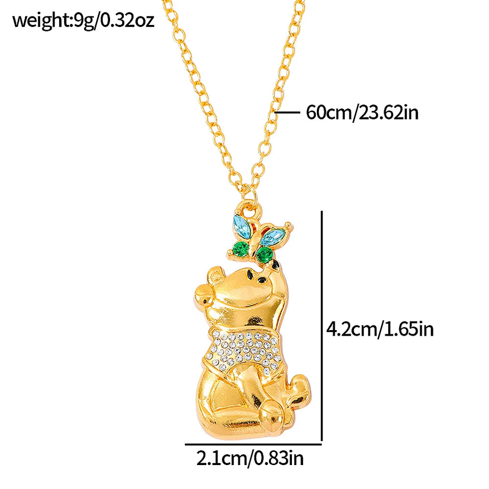 Winnie the Pooh Diamond Necklace