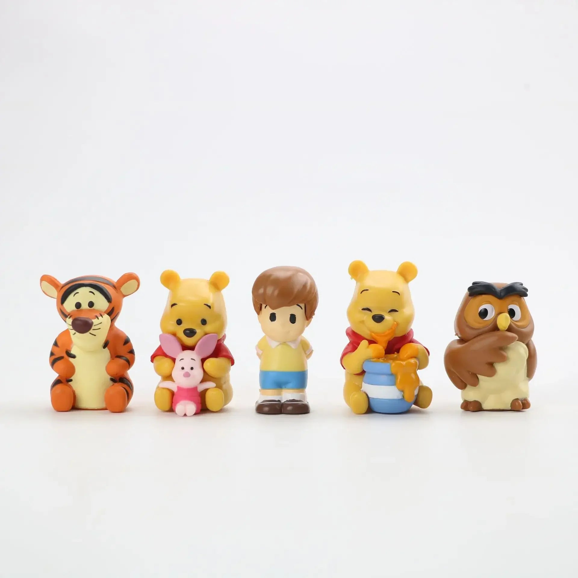 10pcs/Set Winnie The Pooh Piglet Tigger Eeyore Rabbit Owl Anime Action Figures