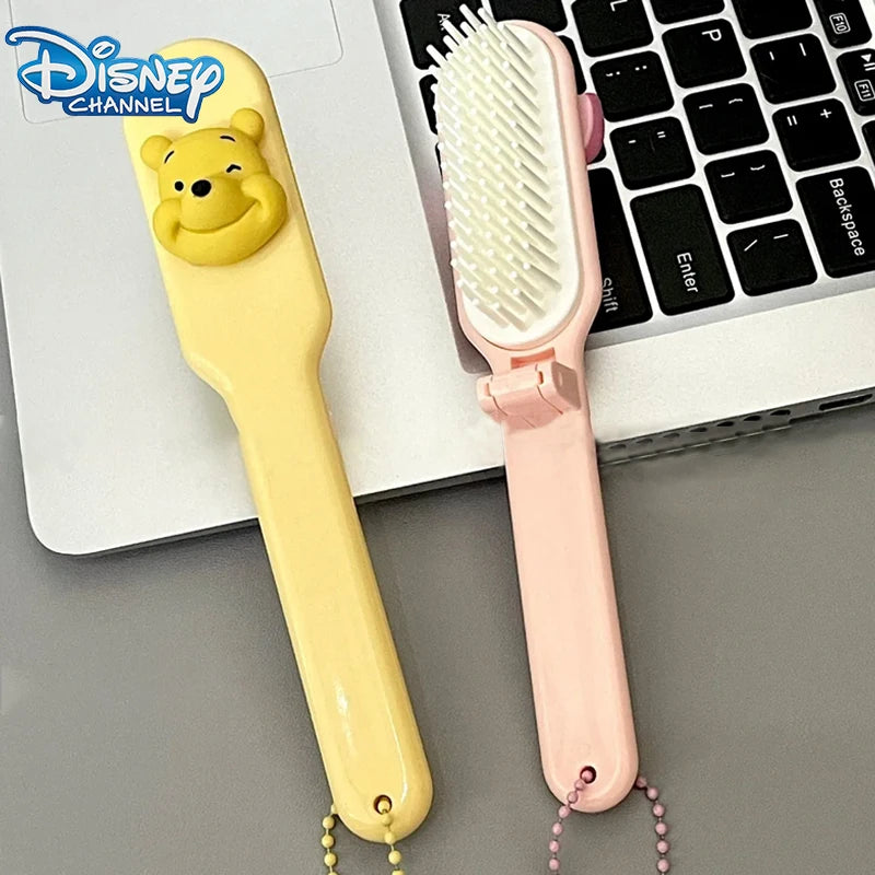 Disney Winnie The Pooh Comb Can Fold Cartoon Cute Pink Funny Hair Comb Party Gift