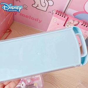 Disney Stitch Suit Tableware Spoon Fork Cartoon Cute Winnie The Pooh Chopsticks Tableware Stainless Steel Spoon Child Party Gift