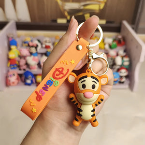 Winnie the Pooh doll keychain exquisite book bag pendant car key