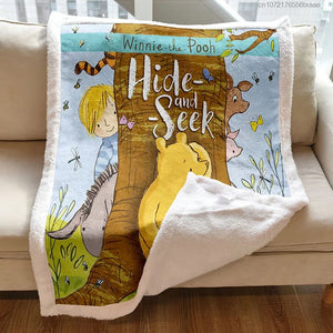 Pooh Bear Dormitory Blanket Office Thickened Lunch Break Double Layer Blanket