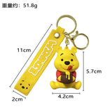 Winnie the Pooh doll keychain exquisite book bag pendant car key