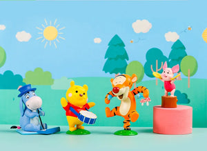 Winnie The Pooh Doll Ornaments Boxed Set Cartoon Piglet Desktop Decorations Child DIY Birthday Present Tigger Toy