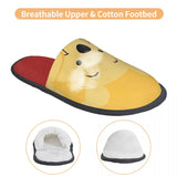 Winnie The Pooh Winter Cotton Home Slippers Bedroom Soft Household Fur Slippers Slides Anti Slip