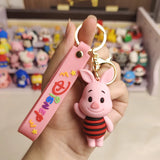 Winnie the Pooh doll keychain exquisite book bag pendant car key