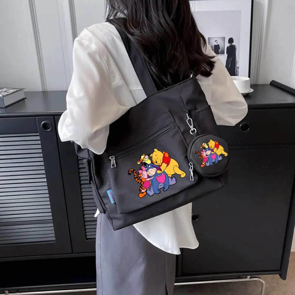 Winnie the Pooh  Composite Shoulder Bag Versatile Lazy Style Crossbody Bag