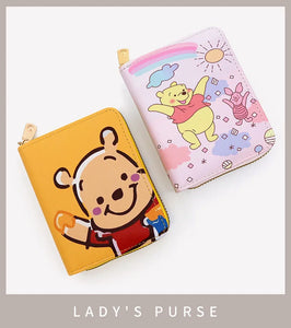 Winnie The Pooh Purse Cartoon Women's Coin  Multi-card Slot Fashion