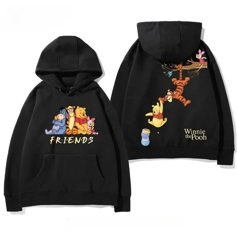 Tigger Winnie The Pooh Anime Sweater Couple Autumn and Winter Hooded