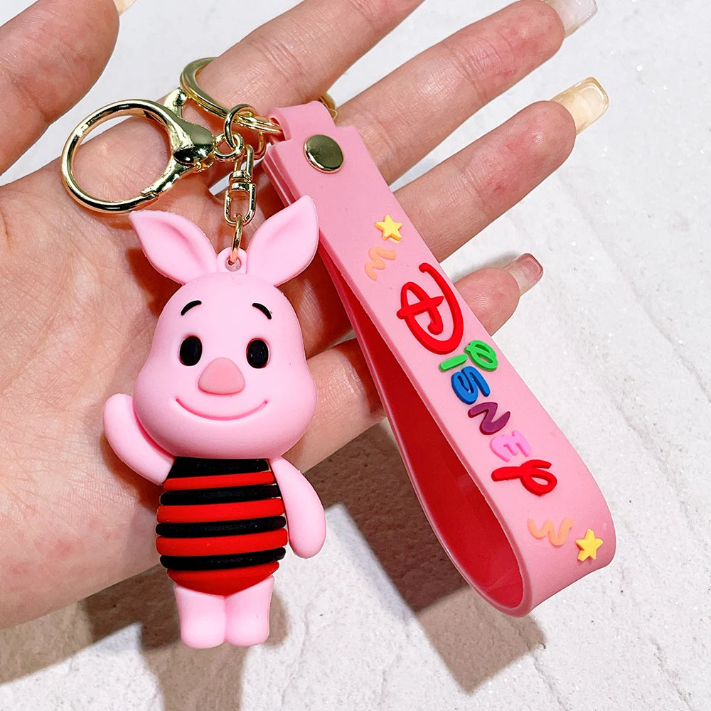 Cute Animal Winnie the Pooh Keychain-Eeyore, Tigger, Piglet