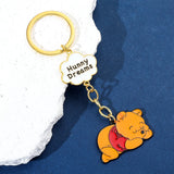 Winnie the Pooh Keychain Cartoon Figure Pooh Bear