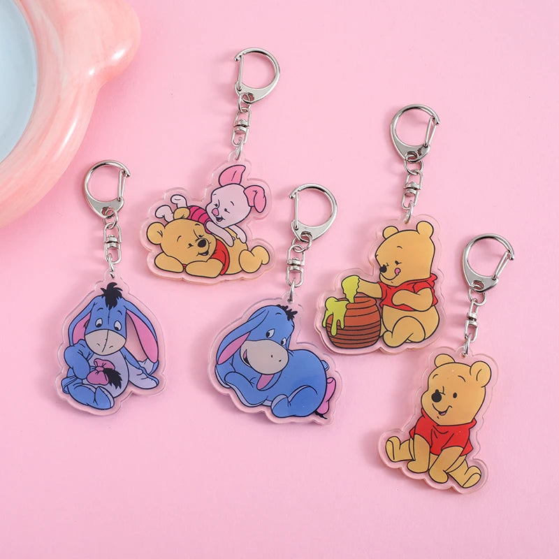 winnie pooh  Pendant Keychains Holder Car Key Chain Key