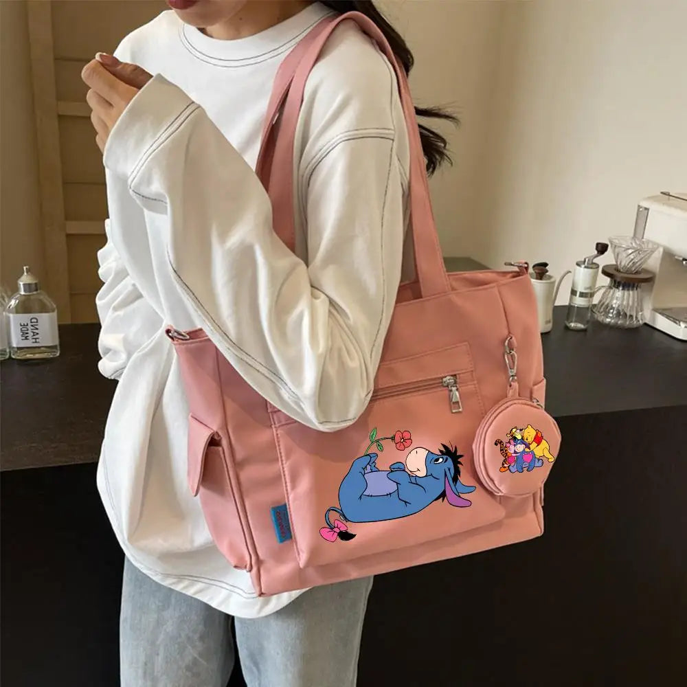 Winnie the Pooh  Composite Shoulder Bag Versatile Lazy Style Crossbody Bag