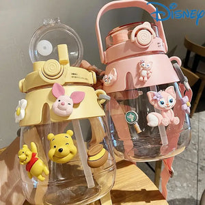 Disney Winnie The Pooh Water Cup Piglet Tigger Summer Portable Sports Kettle Cartoon Anime Portable Handy Stellalou Linabell Cup