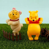 Hot toys Disney Anime winnie the pooh big belly Doll cake desktop Decoration Pendant children birthday gift Handmade toy model