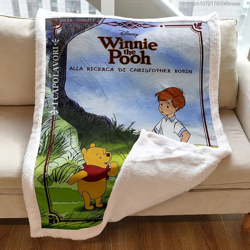 Pooh Bear Dormitory Blanket Office Thickened Lunch Break Double Layer Blanket