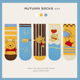 5 Pairs Winnie the Pooh Kids Socks