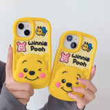 Luxury smile Winnie the Pooh bee Shell Phone Case For iPhone 14 13 12 11 Pro Max