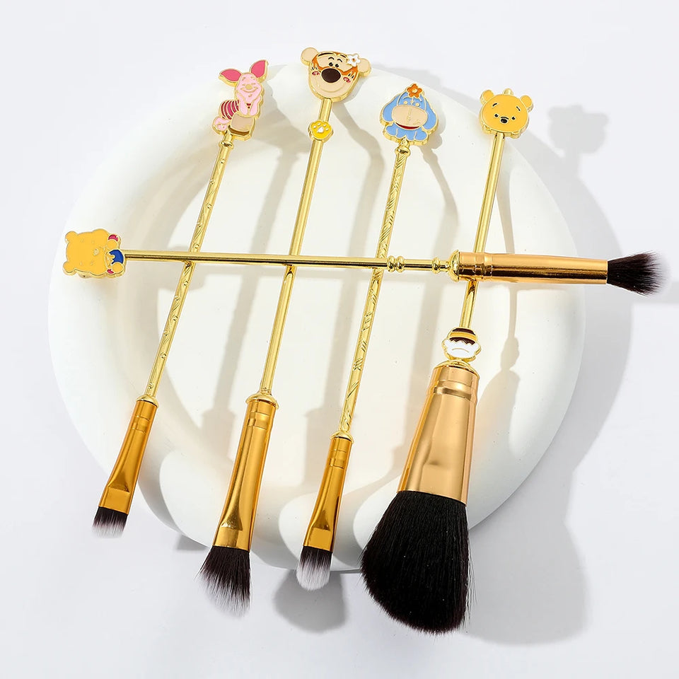 5pcs/set Winnie the Pooh Makeup Brushes