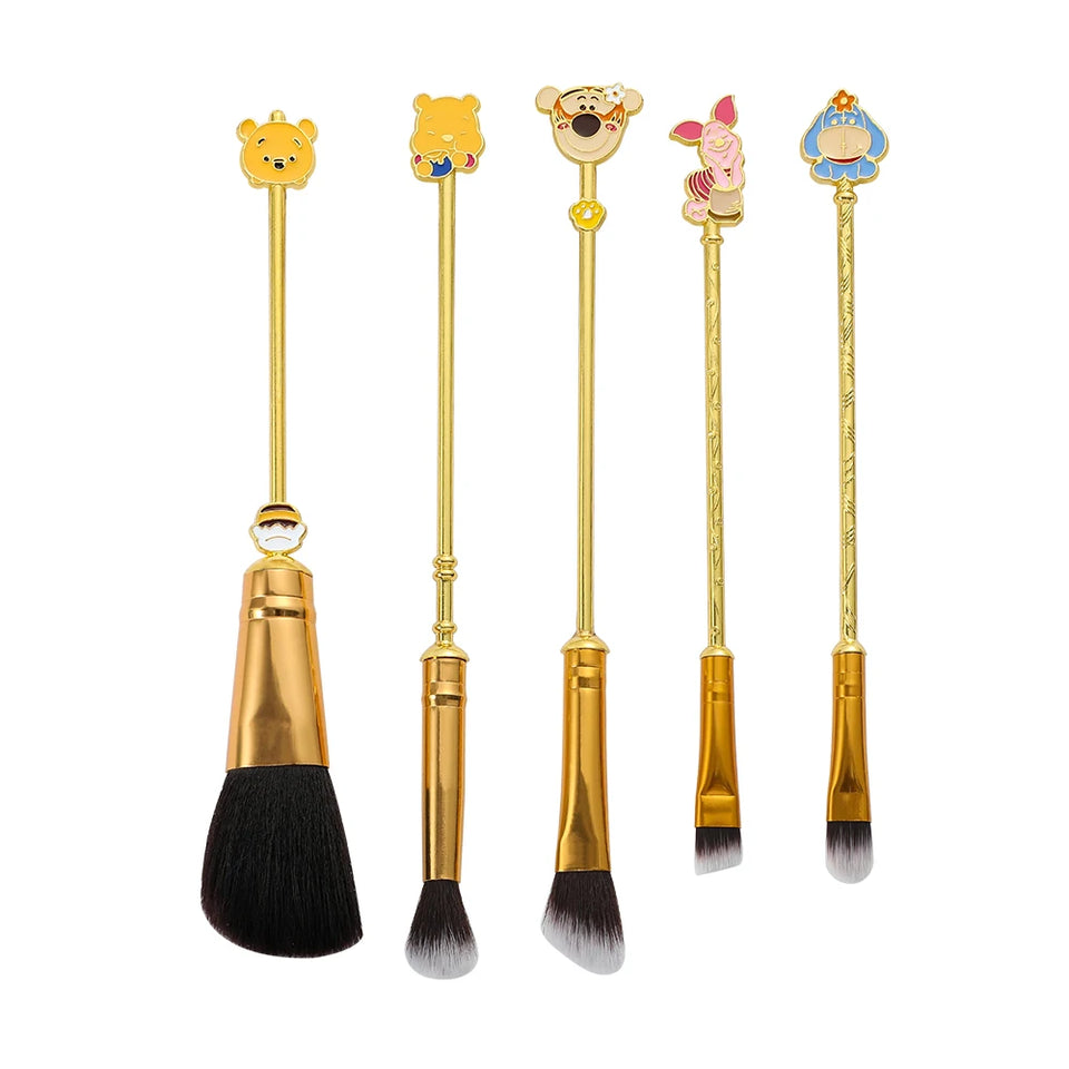 5pcs/set Winnie the Pooh Makeup Brushes