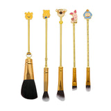 5pcs/set Winnie the Pooh Makeup Brushes