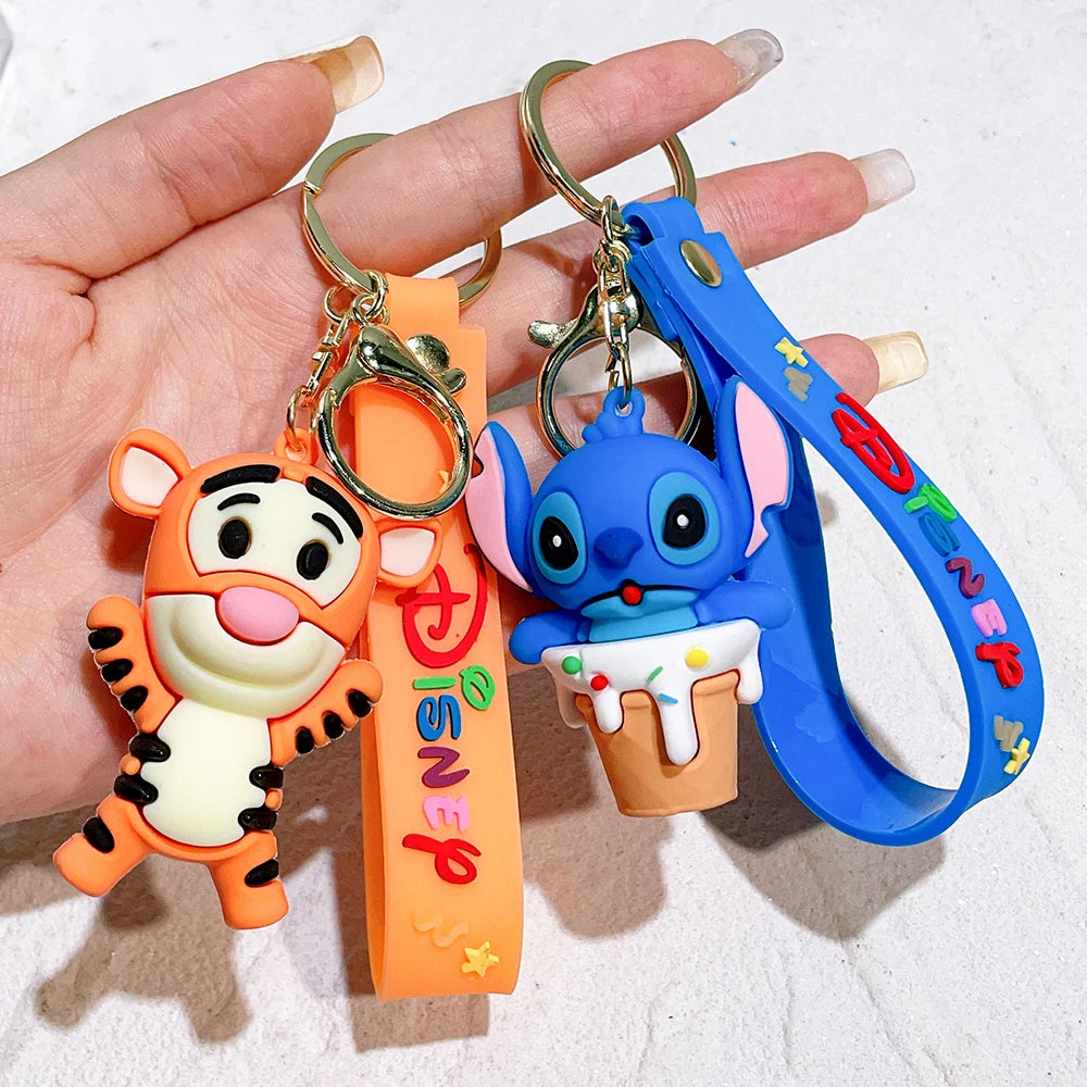 Cute Animal Winnie the Pooh Keychain-Eeyore, Tigger, Piglet