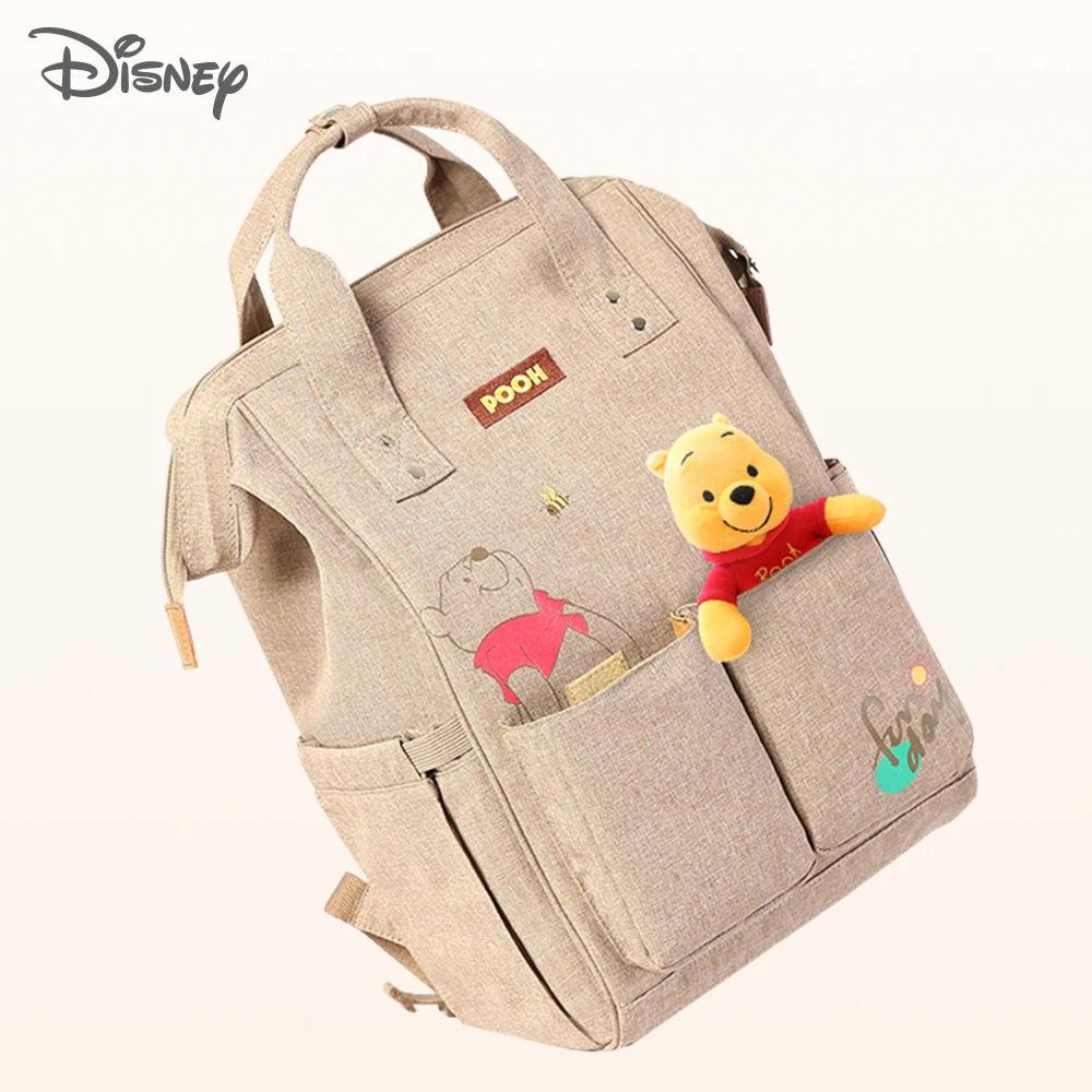 Disney Baby Diaper Backpack with USB, Bottle Insulation, Heating, Mummy Nappy Changing Bags for Baby Care