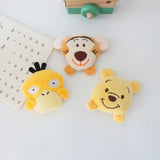 3PCS Cute cartoon tiger cloth sticker plush doll brooch plush bag accessories shoes decoration accessories children's clothing