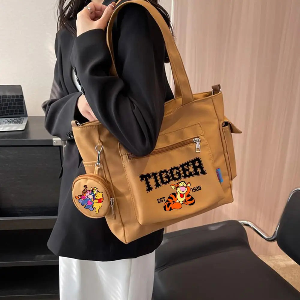 Winnie the Pooh  Composite Shoulder Bag Versatile Lazy Style Crossbody Bag