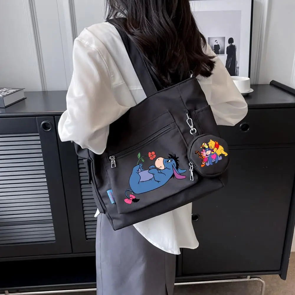 Winnie the Pooh  Composite Shoulder Bag Versatile Lazy Style Crossbody Bag