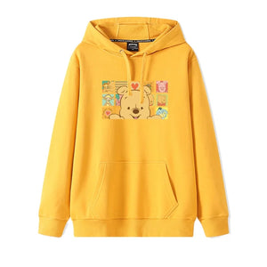 Winnie the Pooh Fashion Simple Sweater  Loose and Comfortable Hooded