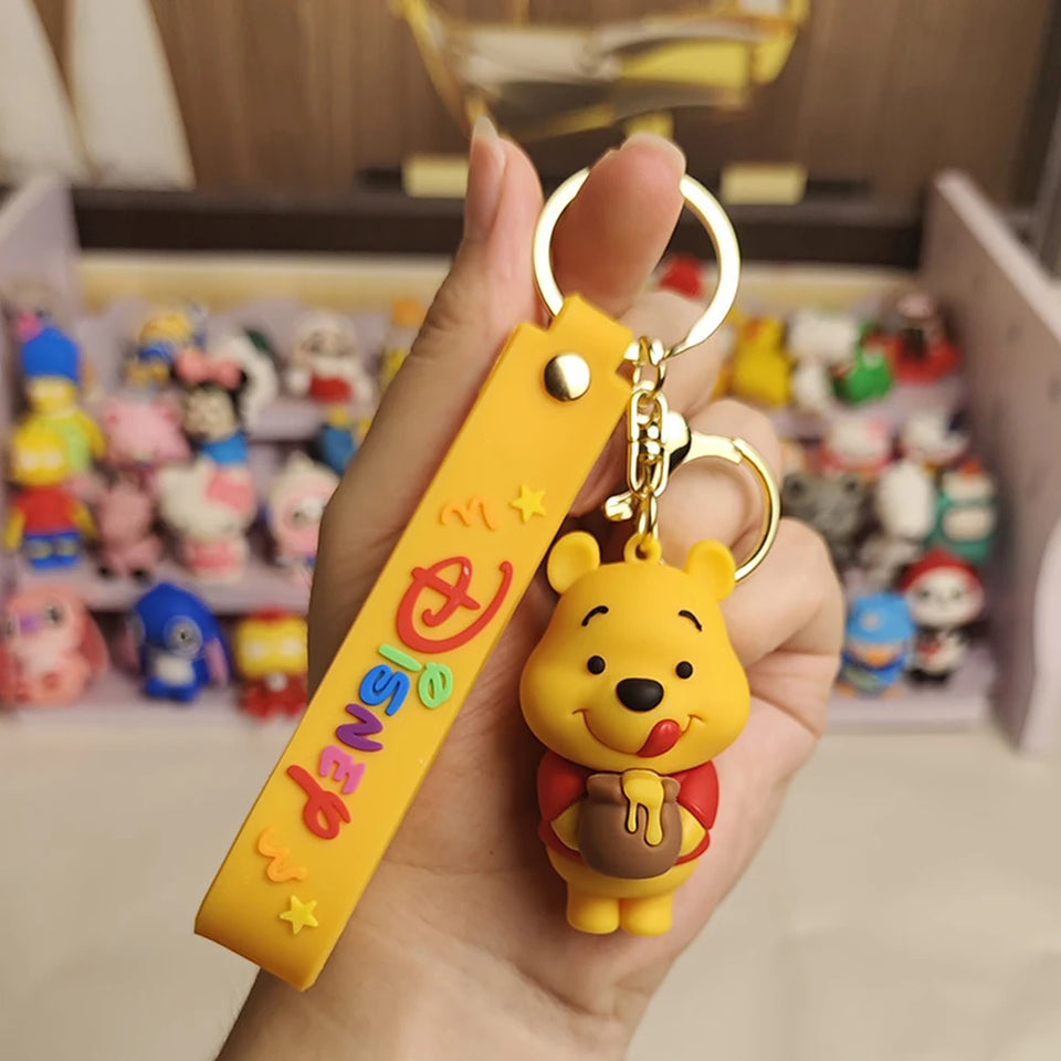 Winnie the Pooh doll keychain exquisite book bag pendant car key