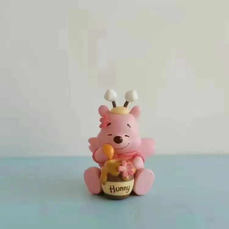 Winnie the Pooh figures Pig Eeyore cute doll car model room desktop blind box decorative ornament